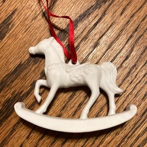 Rocking Horse Christmas Ornament by Hutschenreuther